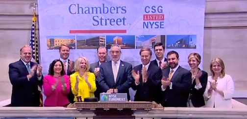 video thumbnail: Chambers street Celebrates NYSE Listing